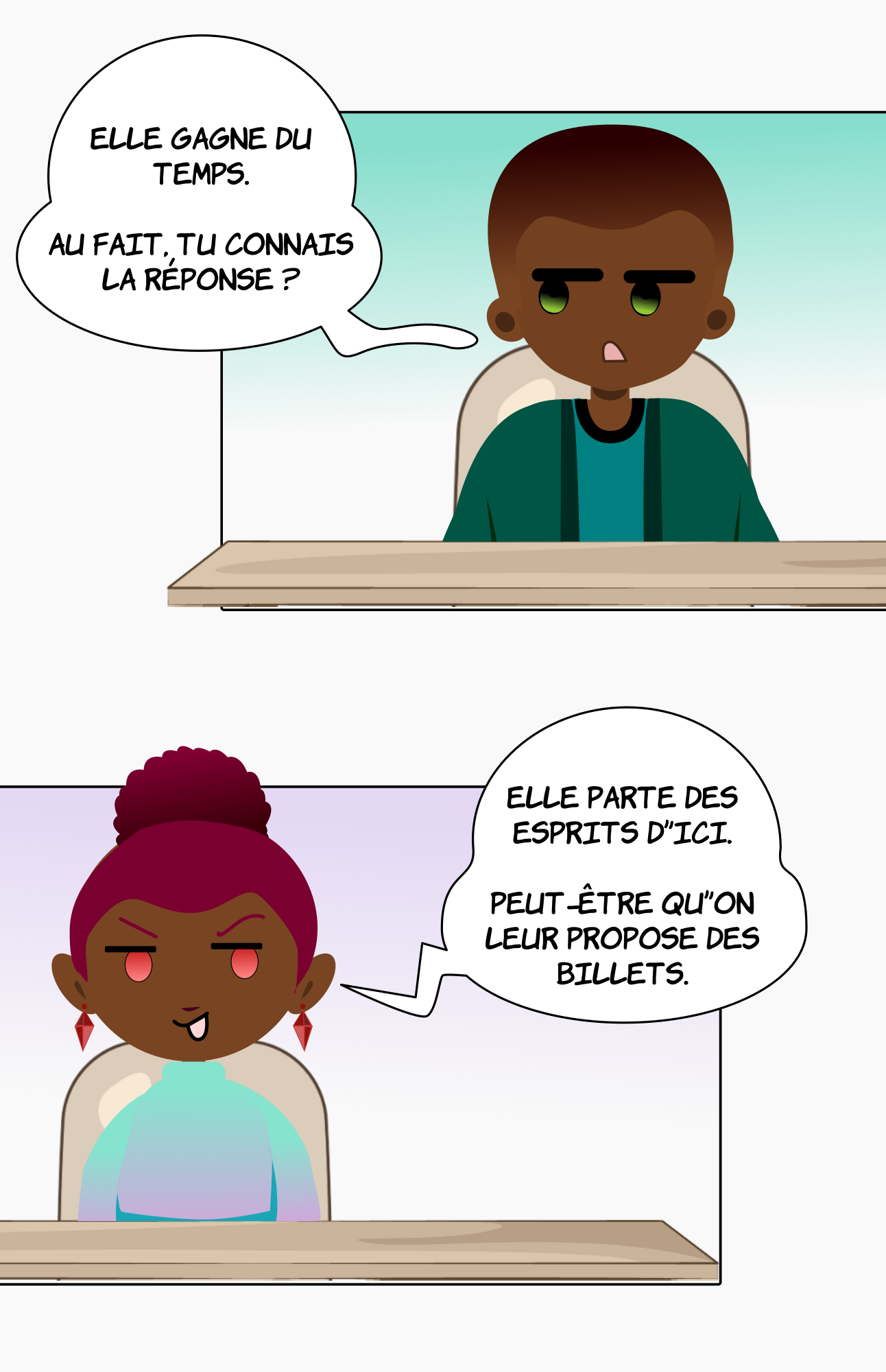 image tableau webtoon Meridian Hunters version bizarre